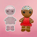 The Cookie Countess Cookie Cutter Gingerbread Couple 4pc Cookie Cutters