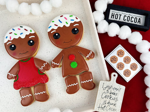 The Cookie Countess Cookie Cutter Gingerbread Couple 4pc Cookie Cutters