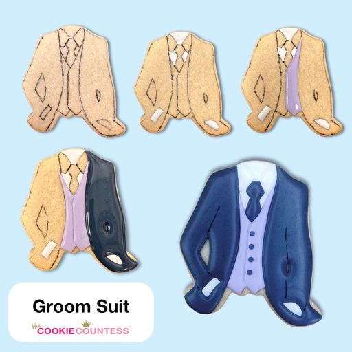 The Cookie Countess Cookie Cutter Groom Suit Cookie Cutter