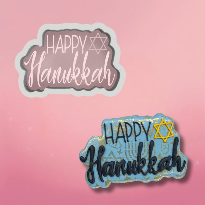 The Cookie Countess Cookie Cutter Happy Hanukkah Cookie Cutter