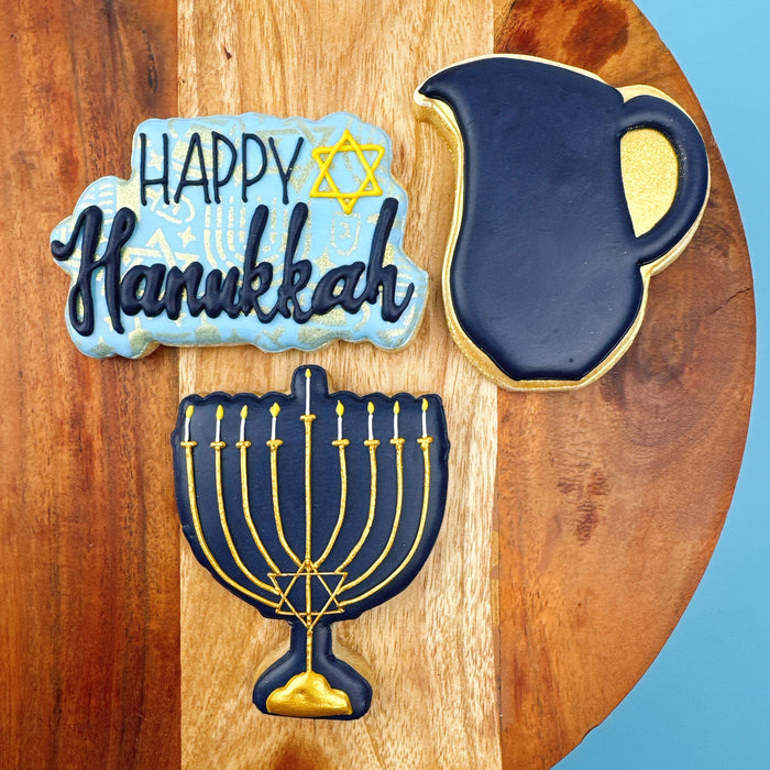 The Cookie Countess Cookie Cutter Happy Hanukkah Cookie Cutter