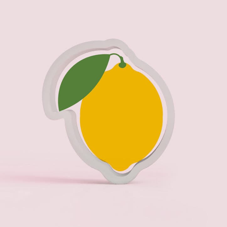 Lemon with Leaves v2- Cutter – The Sweet Designs Shoppe