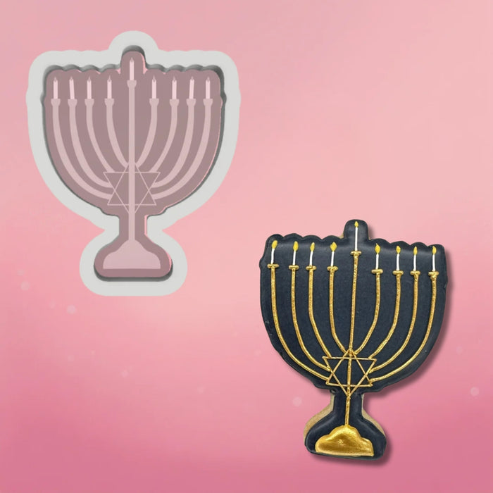 The Cookie Countess Cookie Cutter Menorah Cookie Cutter