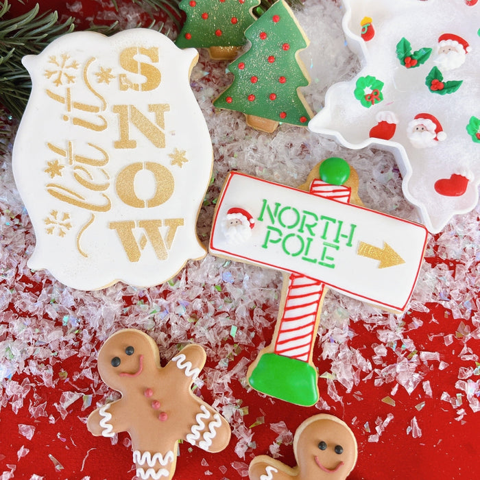 The Cookie Countess Cookie Cutter North Pole Sign Cookie Cutter