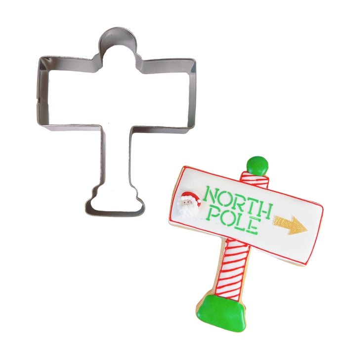 The Cookie Countess Cookie Cutter North Pole Sign Cookie Cutter