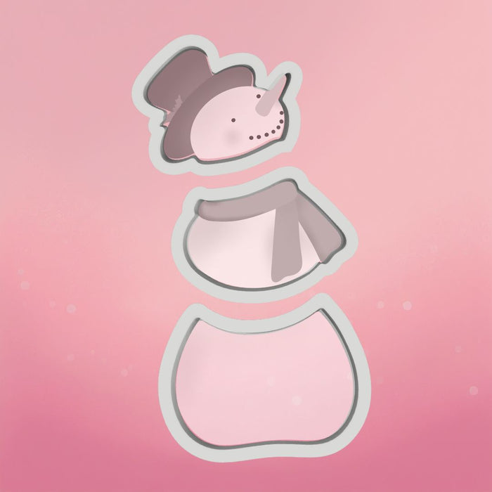 The Cookie Countess Cookie Cutter Snowman 3pc Cookie Cutters