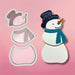 The Cookie Countess Cookie Cutter Snowman 3pc Cookie Cutters