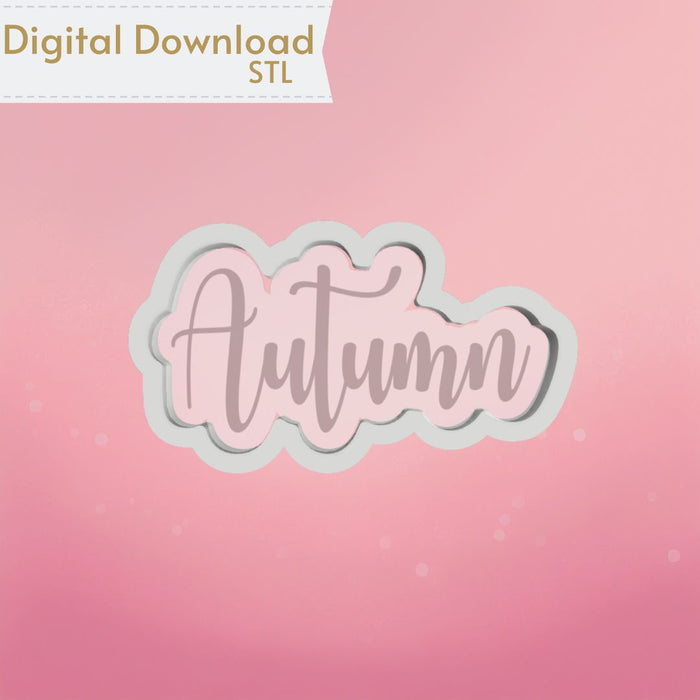 The Cookie Countess Digital Art Download Autumn Plaque Cookie Cutter STL