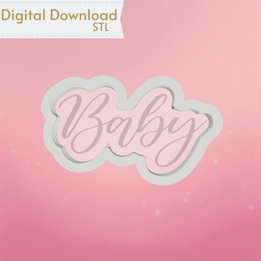 The Cookie Countess Digital Art Download Baby Plaque Cookie Cutter STL