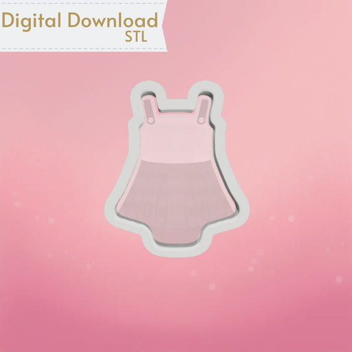 The Cookie Countess Digital Art Download Baby Summer Dress Cookie Cutter STL