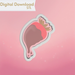 The Cookie Countess Digital Art Download Chocolate Drip Strawberry Cookie Cutter STL