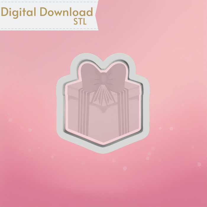 The Cookie Countess Digital Art Download Christmas Present Cookie Cutter STL