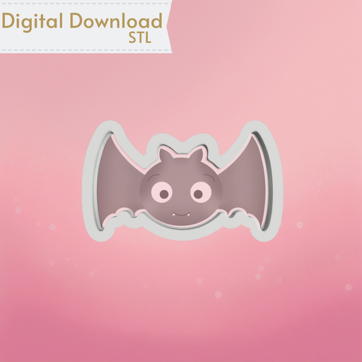 The Cookie Countess Digital Art Download Cute Bat Cookie Cutter STL