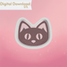 The Cookie Countess Digital Art Download Cute Cat Cookie Cutter STL