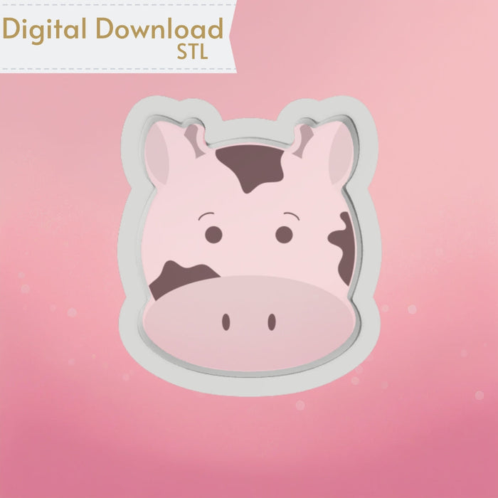 The Cookie Countess Digital Art Download Cute Cow Cookie Cutter STL