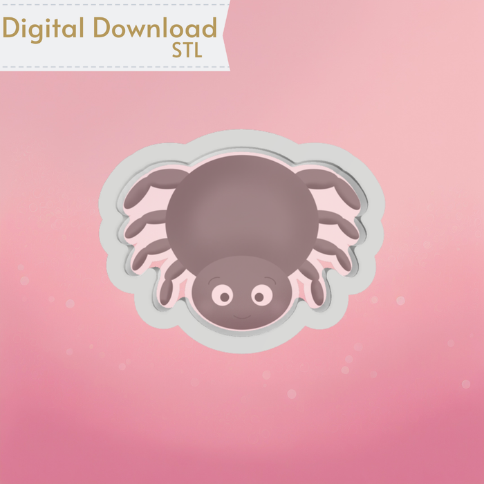 The Cookie Countess Digital Art Download Cute Spider Cookie Cutter STL