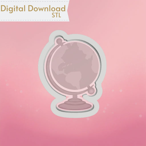 The Cookie Countess Digital Art Download Globe Cookie Cutter STL