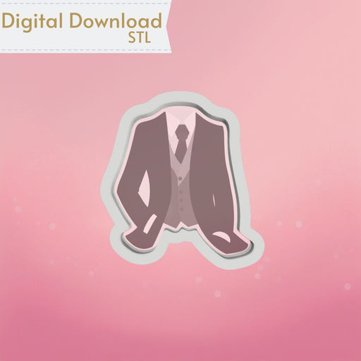 The Cookie Countess Digital Art Download Groom Suit Cookie Cutter STL