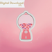 The Cookie Countess Digital Art Download Gumball Machine Cookie Cutter STL