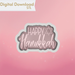 The Cookie Countess Digital Art Download Happy Hanukkah Cookie Cutter STL