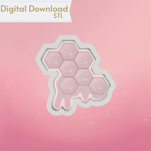 The Cookie Countess Digital Art Download Honeycomb Cookie Cutter STL