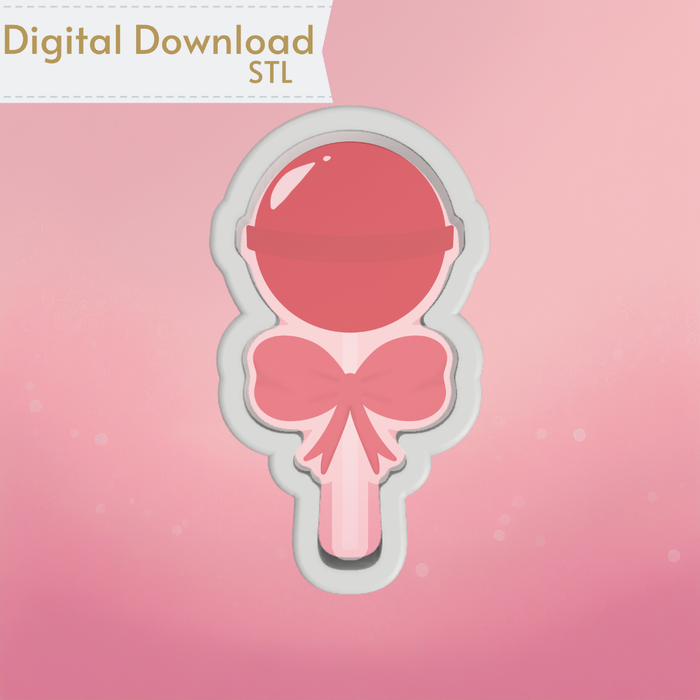 The Cookie Countess Digital Art Download Lollipop Cookie Cutter STL