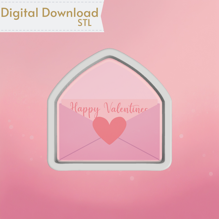 The Cookie Countess Digital Art Download Love Letter Cookie Cutter STL