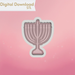 The Cookie Countess Digital Art Download Menorah Cookie Cutter STL