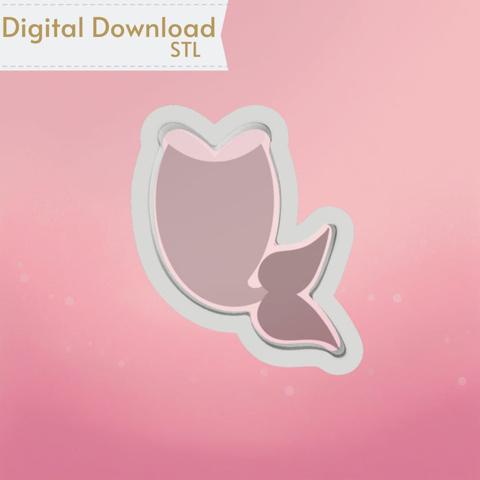 The Cookie Countess Digital Art Download Mermaid Tail Cookie Cutter STL