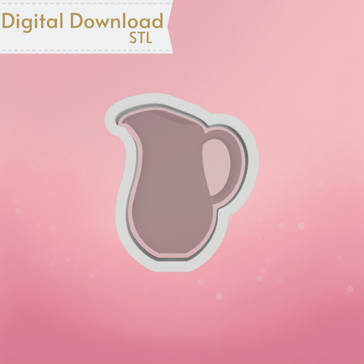 The Cookie Countess Digital Art Download Oil Pitcher Cookie Cutter STL