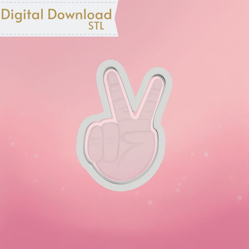 The Cookie Countess Digital Art Download Peace Cookie Cutter STL