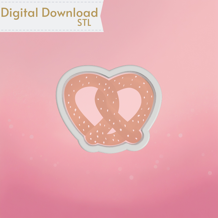 The Cookie Countess Digital Art Download Pretzel Cookie Cutter STL