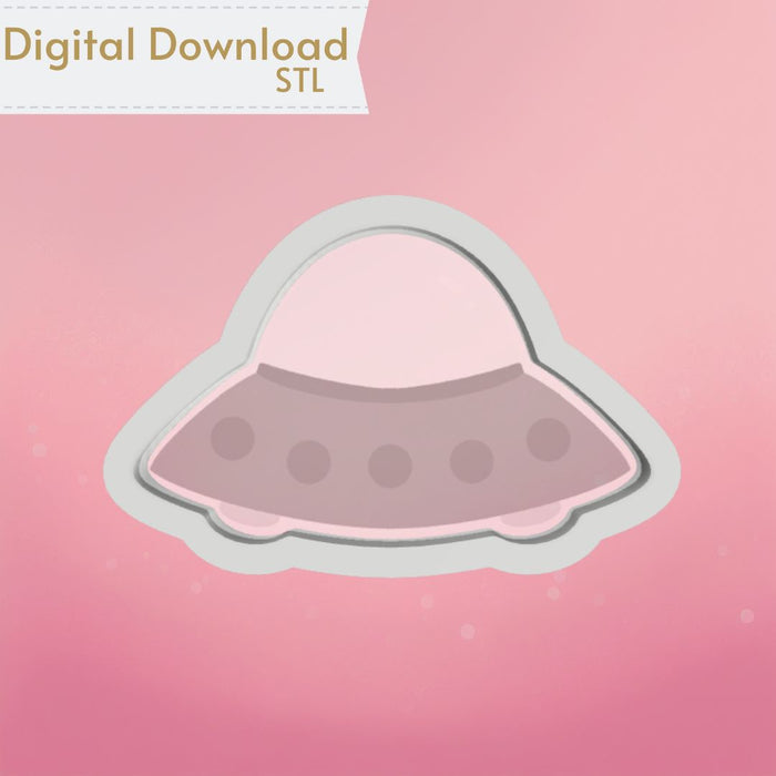 The Cookie Countess Digital Art Download UFO Cookie Cutter STL