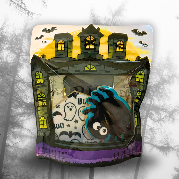 The Cookie Countess Packaging Haunted House Cookie Bag