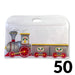 The Cookie Countess Packaging Pack of 50 Holiday Train Cookie Bag