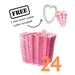 The Cookie Countess Packaging Set of 24 Mini Pink Egg Cartons