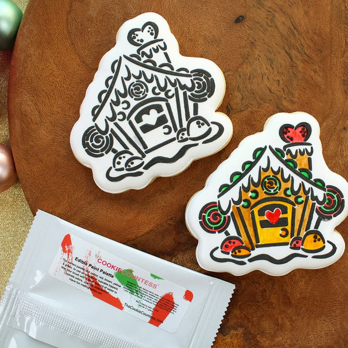 Gingerbread House Stencil for Cookies with Cookie Cutter – Confection  Couture Stencils