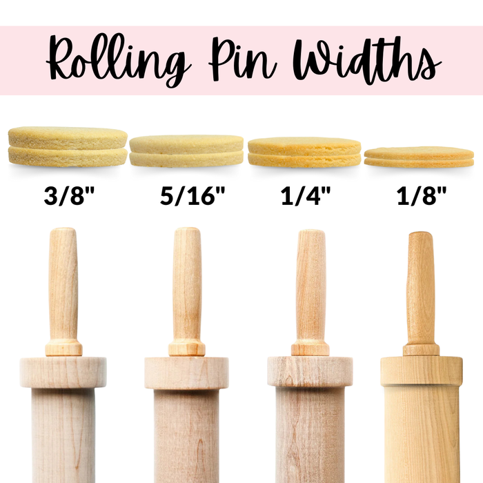 The Cookie Countess Rolling Pin The Cookie Countess Precision Rolling Pin - 1/4"