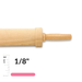 The Cookie Countess Rolling Pin The Cookie Countess Precision Rolling Pin - 1/8"