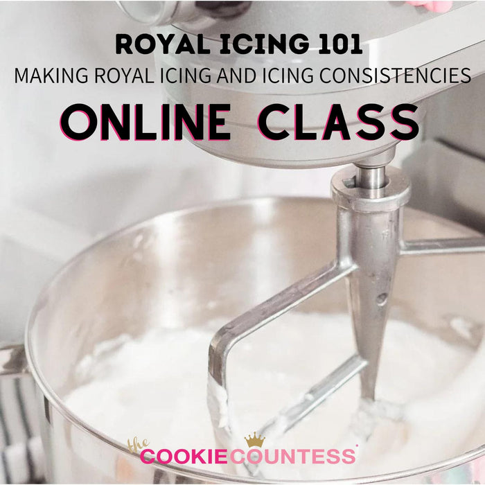 The Cookie Countess Royal Icing 101: How to make royal icing and achieve the most commonly used icing consistencies