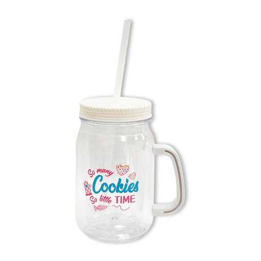 The Cookie Countess Silicone Straw Covers and Mason Jar