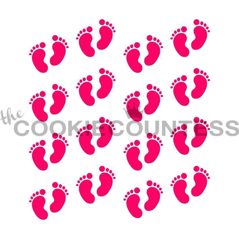 baby foot prints clip art