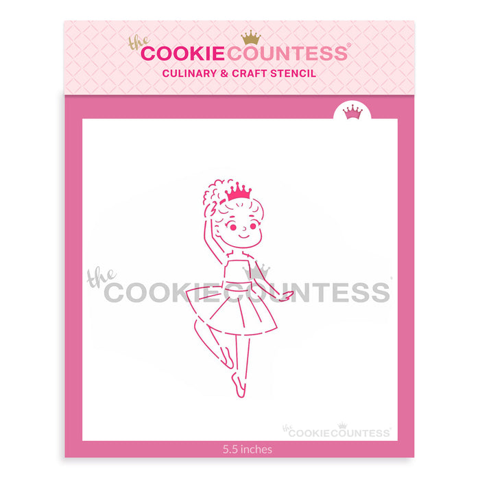 The Cookie Countess Stencil Ballerina PYO Stencil