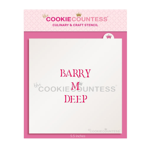 The Cookie Countess Stencil Barry M. Deep Gravestone Stencil