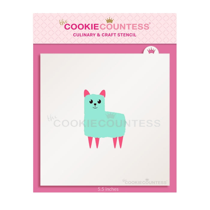 The Cookie Countess Stencil Build a Llama 2 Piece Stencil