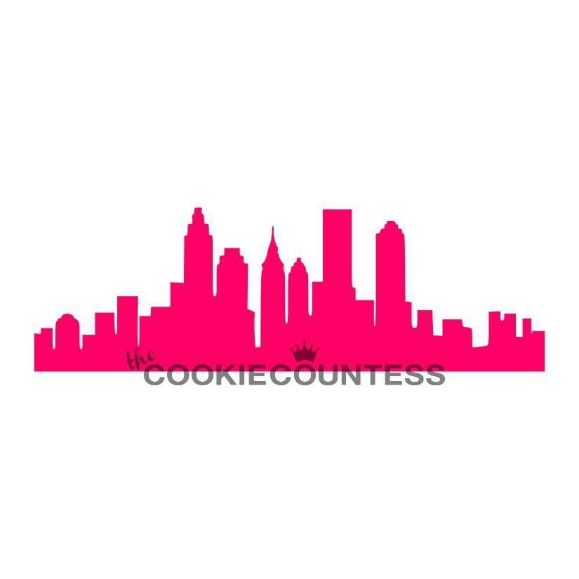 City Skyline 2 Cake Stencil - Annettes Cake Supplies