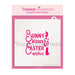 The Cookie Countess Stencil Default Bunny Kisses Easter Wishes Stencil