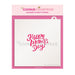 The Cookie Countess Stencil Default Happy Mother's Day Brush Script Stencil