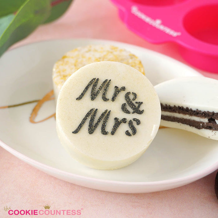 Wedding Round Cookie Stencils for Macarons and Oreos