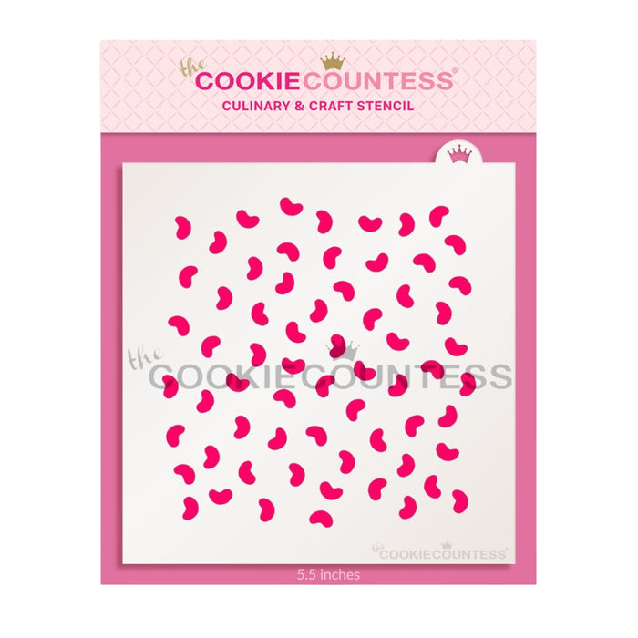 The Cookie Countess Stencil Default Mini Jelly Beans Stencil